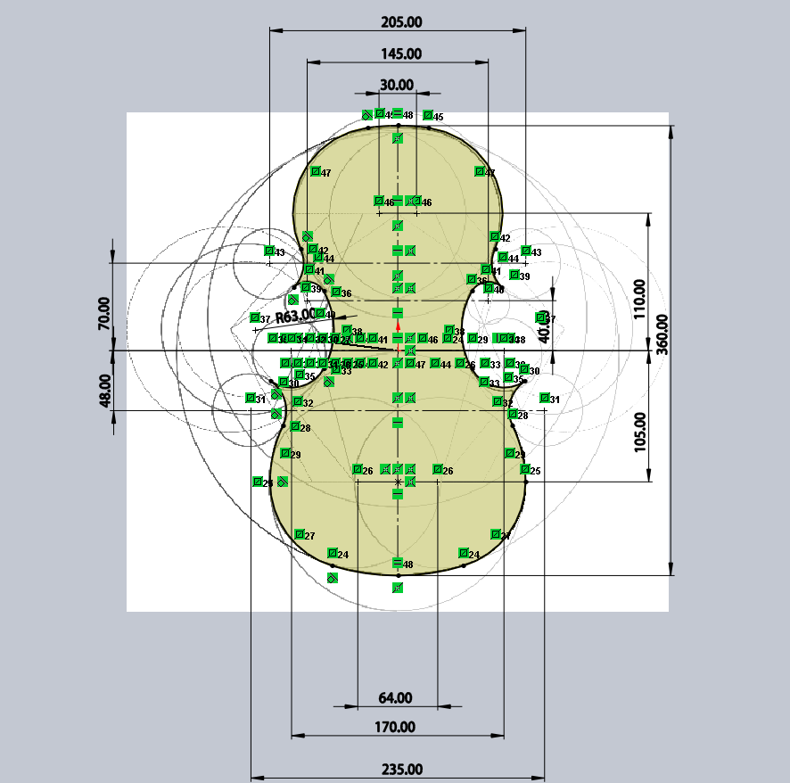 Four Circles Violin making four circles method