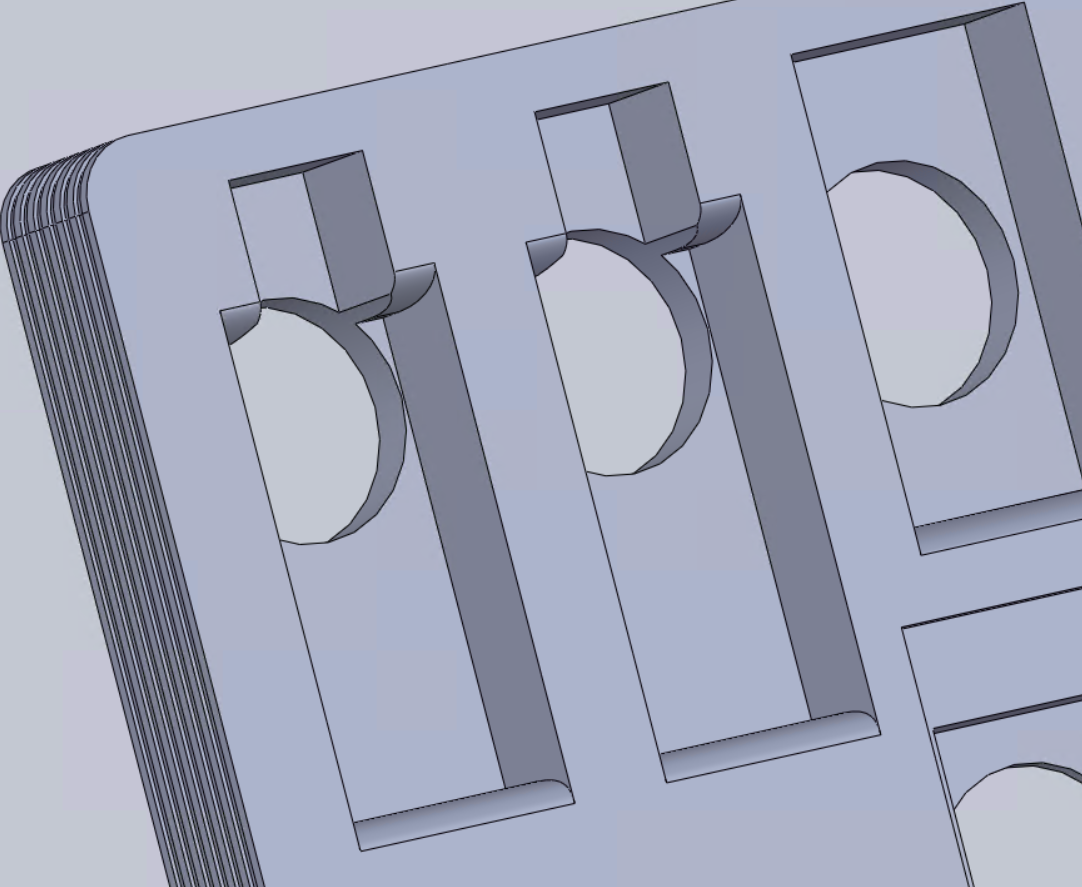 Adapter Cavity Ledge Ledge in the adapter